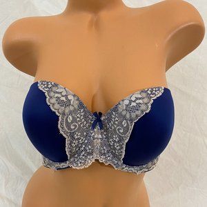 Victoria's Secret Lace Strapless Pushup Bra 34DD